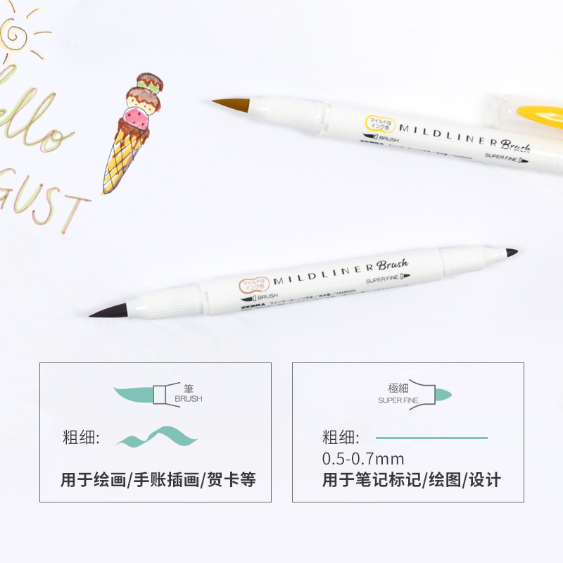 Zebra Colores çift başlı vurgu - Zebra Pen Sarasa incelemesi ve fiyatı